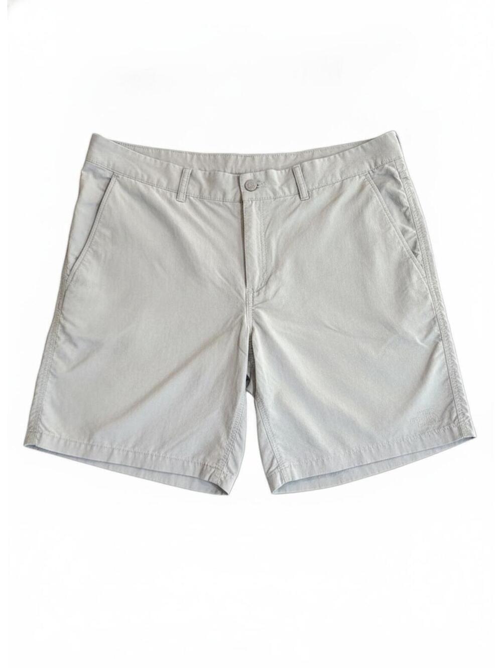 The North Face Flash Dry Men's Light Gray Outdoor Shorts Performance Golf Sze 38